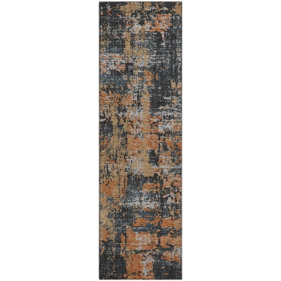 Dalyn Rugs Premium Machine Washable Mayfield AMF1008 Charcoal 2'3" x 7'6" Runner Rug