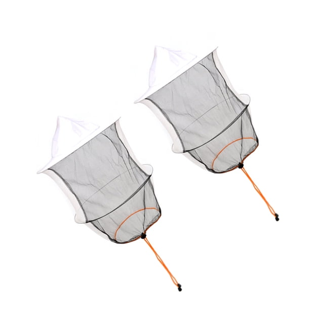 Sombrero de apicultura Speravity 2 unids/set Malla de tela Blanco