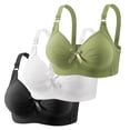 thumbnail image 2 of Lixiuxyad Elegant Bow Breathable Full Coverage Underwire Bra For Comfortable Support Everyday T Shirt Lingerie,Bras for Women Gray 44, 2 of 5