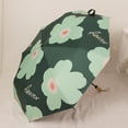 thumbnail image 3 of Folding Umbrella,Flower Pattern Folding Umbrella UV Proof Umbrella Sun Umbrella Enhanced Features, 3 of 12