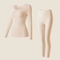 thumbnail image 1 of Conjunto de ropa interior térmica ultrafina sin costuras para mujer, Tops de fondo cálidos de invierno, Calzoncillos largos, L-XL de piel térmica altamente elástica, 2 piezas, 1 of 5