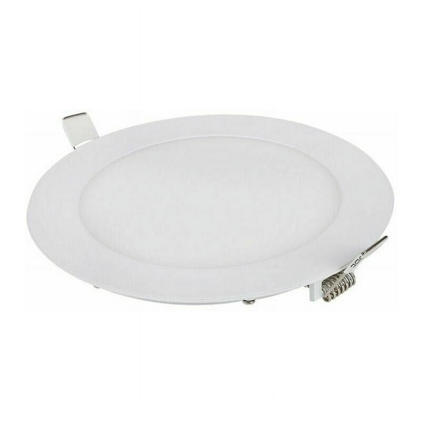 Juego de 1 Foco Led Empotrable Regulable, 9W 6000K Blanco Natural, Luz de Techo Led para Baño IP65, Foco Led Extra Plano 35mm, Diámetro del Orificio Φ130-135mm, Iluminación de Techo AC 230V para Sala