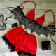 thumbnail image 5 of Conjunto de pijama Sexy para mujer, ropa interior de satén de seda, Tops cortos, sujetador y pantalones cortos, con cuello en V, sin mangas, novedad, 5 of 5
