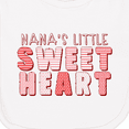 thumbnail image 3 of Inktastic Nana's Little Sweet Heart Newborn Bib, 3 of 3