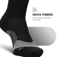 thumbnail image 2 of Feetures Elite Light Cushion Mini Crew Sock - Sport Sock with Targeted Compression - New Black, L (1 Pair), 2 of 8