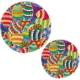 thumbnail image 7 of SKYSONIC Colorful Eggs Pot Holders Trivets, 2 Pcs Heat Resistant Trivets,Easter Background Cotton Thread Weave Mats for Hot Pads Pans Pot Bowl Teapot for Kitchen Decor, 7 of 7