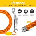 thumbnail image 2 of Cable de amarre para perros Petbobi con estaca de 6,5 cm y muelle, 6 m, 2 of 6