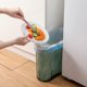 thumbnail image 2 of Trash Can Slim Trash Can 3 Gallon (Approx. 9.8 Liters) Trash Basket Wastebasket For Bathroom, Bedroom - Clear Green, 2 of 4