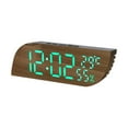 thumbnail image 3 of Modern Geometric Wall Clock Silent Non Ticking Battery Operated LED Display Stylish Home, 3 of 5