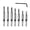 B, variant on Self-Centering Hinge Drill Bit,Upgraded Drill Bit Set,CC2430 5/64", 7/64", 9/64", 11/64", 13/64", 5mm, 1/4" VIX Bit Self Centering Drill Bit,1/4 Inch Hex Shank for Precise Cabinet & Door Installation