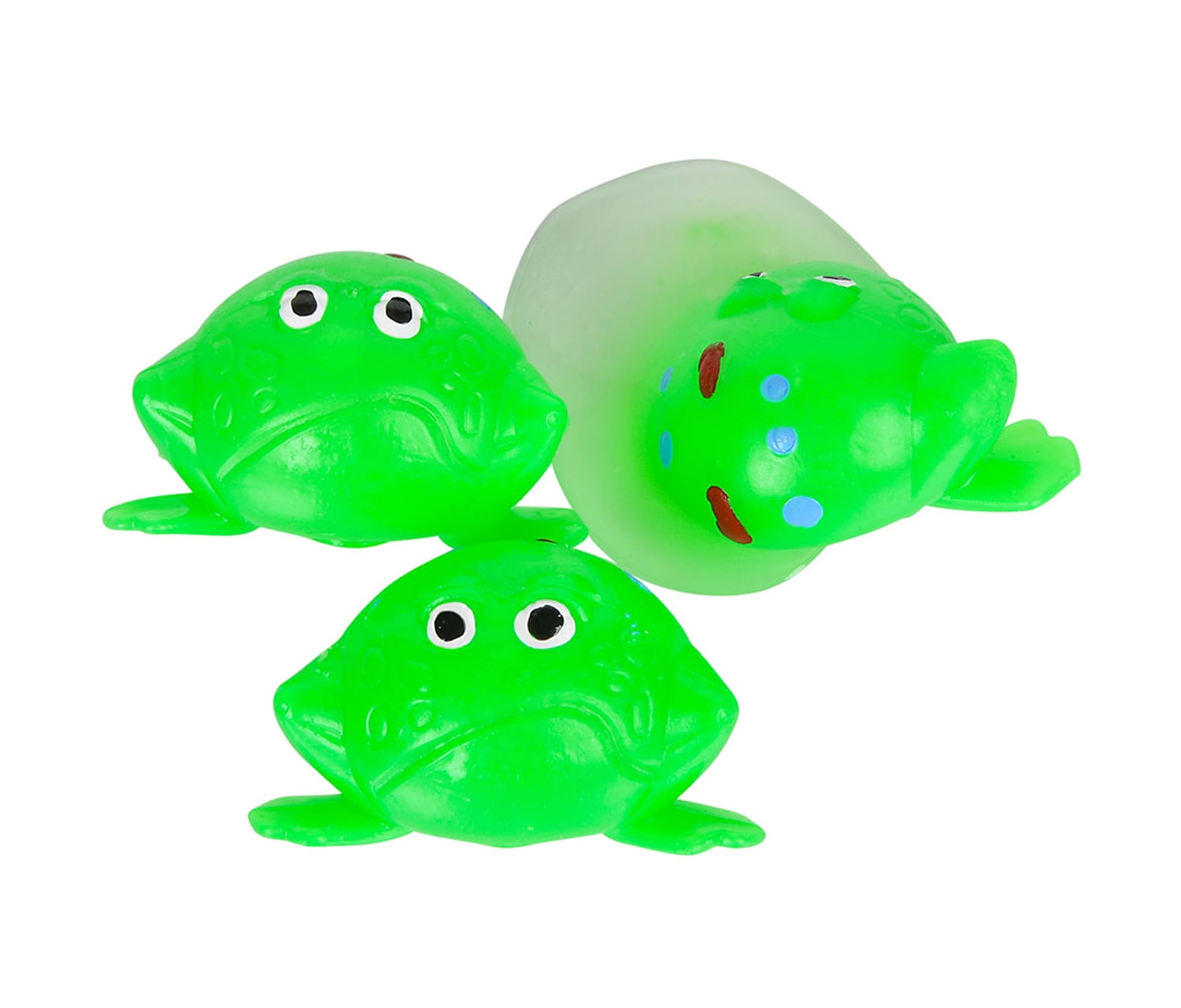 Rhode Island Novelty Colorful Leaping Frog Toys 144pc Set Bulk