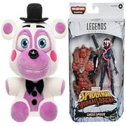 Five Nights at Freddy's Pizza Simulator - Helpy Collectible Figure + Venom 6-inch Collectible Action Figure Toy Ghost-Spider Premium Design, Pack of 2