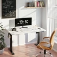 thumbnail image 3 of Walsunny 55" x 24" Height Adjustable White Electric Standing Desk(White Top + Black Frame), 3 of 7