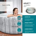 thumbnail image 6 of Bestway SaluSpa Fiji Hot Tub w/Set of 4 Spa Seat & 4 Pack Headrest Pillows, 6 of 12
