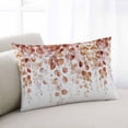 thumbnail image 2 of Orange Eucalyptus Throw Pillow Cover 20 x 30 Inch Decorative Pillow Cover Botanical Leaves Branch Spring Summer Lumbar Pillowcase Seasonal Rectangle Cushion Case for Couch Sofa Bed Living Room, 2 of 7