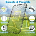 thumbnail image 5 of 7x4 FT Volleyball Rebounder Net，Ultimate Training Equipment for Volleyball & Lacrosse，Enhanced Bouncing System for Volleying, Bumping, Spiking Drills(Black+Yellow), 5 of 10