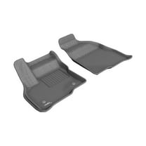 3D MAXpider Custom Fit Kagu Floor Mat (Gray) Compatible with Chevrolet Bolt EV 2017-2023 / Bolt EUV 2022-2023 - Front Row