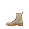 thumbnail image 3 of Botas de combate Frye Veronica Flex para mujer, piel, eucalipto, 8 m, 3 of 8