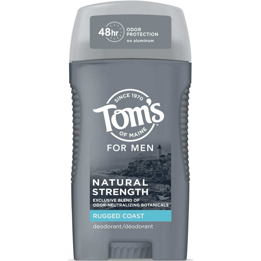 Tom's of Maine Natural Strength Deodorant, Deodorant for Men, Natural