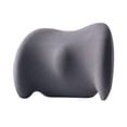 thumbnail image 3 of Almohada de apoyo lumbar para coche, transpirable, para conducir, sentarse, descansar, espuma viscoelástica gris oscuro, 3 of 8