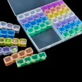 thumbnail image 1 of 1 Pack 56 Grids Plastic Storage Boxes Jewelry Organizer Boxes Clear Organizer Box, 1 of 1