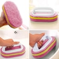 thumbnail image 4 of Cleaning Brush for Bathroom Kitchen Bathtub Toilet Cleaner All Purpose Shower Sponge Scrubbing Brush with Ergonomic Handle, 4 of 7