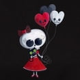 thumbnail image 3 of CafePress - Cute Skeleton Girl With Spooky Balloons T Shirt - Women's Traditional Fit Dark T-Shirt, 3 of 4