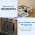 thumbnail image 6 of Kacho Triple Bunk Bed, Metal Bunk Bed Frame for Twin over Twin over Twin Bunk Bed with Safety Full-Length Guardrails, for room Bedroom, Easy Assembly, No Box Spring Needed, Gray, 6 of 8
