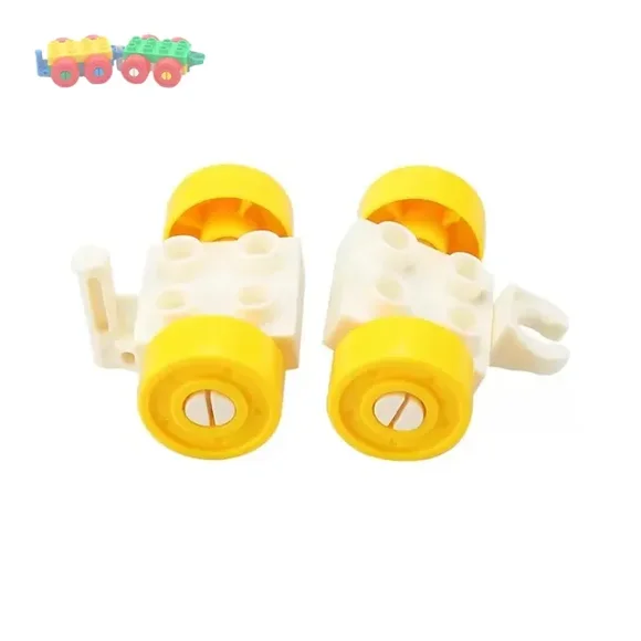 Figuras de construcción de gran tamaño para niños familia de bloques muñeca de policía tren de tráfico juguete educativo creativo de plástico Compatible con Duplo
