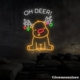 thumbnail image 4 of Glowneon Oh Deer Baby Reindeer Neon Sign, Reindeer Led Sign, Reindeer Lover Gifts, Christmas Decor, 4 of 5