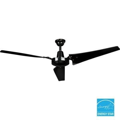 Hampton Bay 60 In Black Industrial Ceiling Fan Com Black Industrial Ceiling Fan, Hampton Bay Black Ceiling Fan