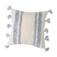 thumbnail image 1 of Funda de almohada nórdica con borlas y cremallera oculta, cojín cuadrado tejido con mechones Rayas verticales, 1 of 9