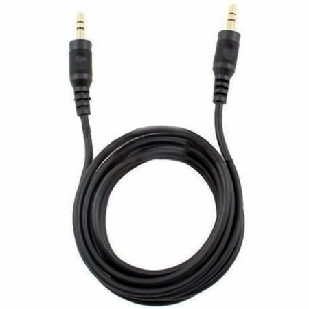 Gold Plate Audio Cable - Wideskall® 12' Feet 3.5mm Gold Plated Male to Male Aux Stereo Audio Cable (Black)