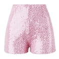 thumbnail image 7 of Afdoent Womens Shorts Women Sequin Micro Shorts Low Rise Glitter Shorts Mini Rave Outfits Booty Bottoms Trendy Comfortable Women's Shorts, 7 of 7