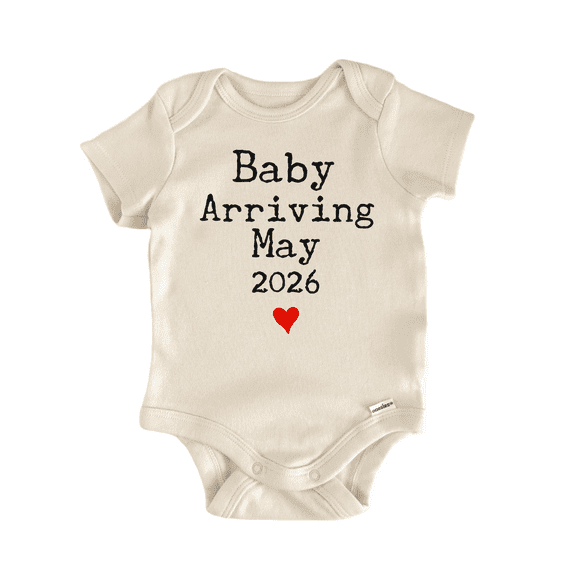 Arriving May 2026 Due Newborn Baby Bodysuit