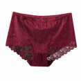 thumbnail image 5 of Sakmal Ladies Underwear Panties Plus Size Briefs Panties Red Stretch Womens Underwear L, 5 of 5