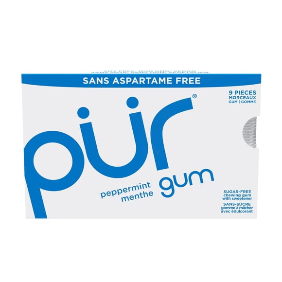 PUR Gum, Aspartame Free, Sugar Free & 100% Xylitol, Peppermint Chewing Gum
