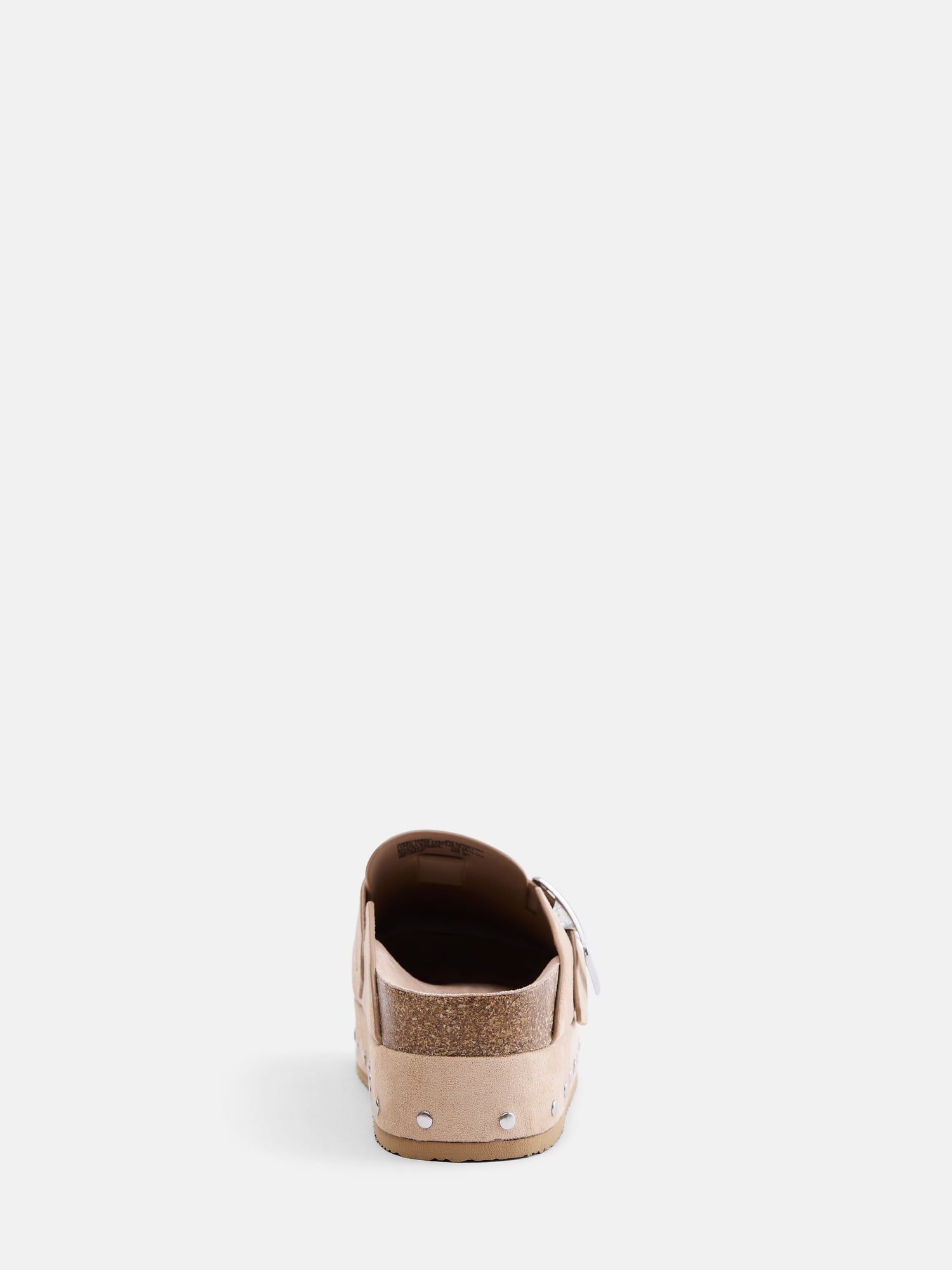 Madden NYC Women's Studded Faux Suede Platform Clogs