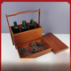 thumbnail image 3 of Caja de madera sencilla portátil para comida de hotel, plato festivo para bocadillos, dulces, canasta roja de varias capas, caja de joyería, adornos, 3 of 5