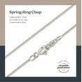 thumbnail image 5 of Rose Gold Plate Sterling Silver 1mm Box Chain - 19 inch, 5 of 6