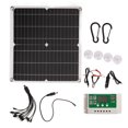 thumbnail image 1 of 25W 15V Portable Solar Panel Kit 25W 15V Monocrystalline Silicon Solar Panel 100A Controller Kit for RVs Ships, 1 of 8