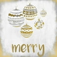thumbnail image 2 of Allen, Kimberly 15x15 White Modern Wood Framed Museum Art Print Titled - Merry Christmas ornament, 2 of 4