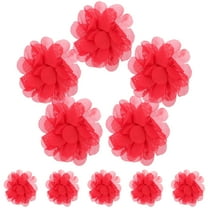 10Pcs Artificial Flower Model Lifelike Mesh Flower Decor Adornments Vase Filler