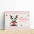 thumbnail image 3 of Happy Valentine's Day Devon Rex Brings Love Heart Horizontal Matte Canvas Poster Cat Lover Kitten Owner Gifts Wall Art Home Decor - 02028, 3 of 5