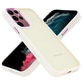 thumbnail image 2 of BD Slim Hybrid Case Designed for Samsung Galaxy S23 Ultra Phone Case [Frost Transparent Back] [Metal Button Protection] Case for Samsung Galaxy S23 Ultra Case and LED Flashlight - Beige/Pink, 2 of 4