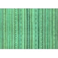 thumbnail image 1 of Ahgly Company Machine Washable Indoor Rectangle Abstract Turquoise Blue Modern Area Rugs, 5' x 8', 1 of 4