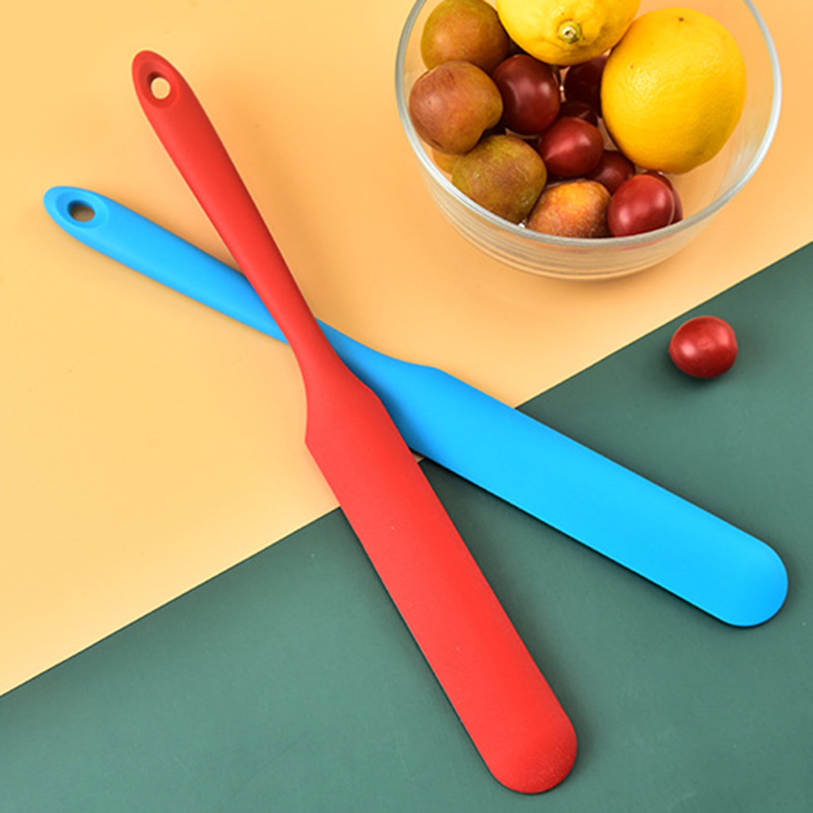 Long handle skinny spatula for small openings, great for paint stirring and  bottom of the jar scraping