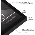 thumbnail image 3 of shiyou-12x16 Picture Frame with Polished Plexiglass - Streamline Collection - Thin Border Picture Frame for Wall Display - Hanging Hardware Included - Black, 3 of 4