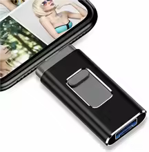 thumbnail image 1 of Dual Interface USB 3.0 Flash Drive, External Memory Stick for iPhone, Type-C Android Devices and PC, High-Speed Photo File Video Backup Drive, 1 of 6