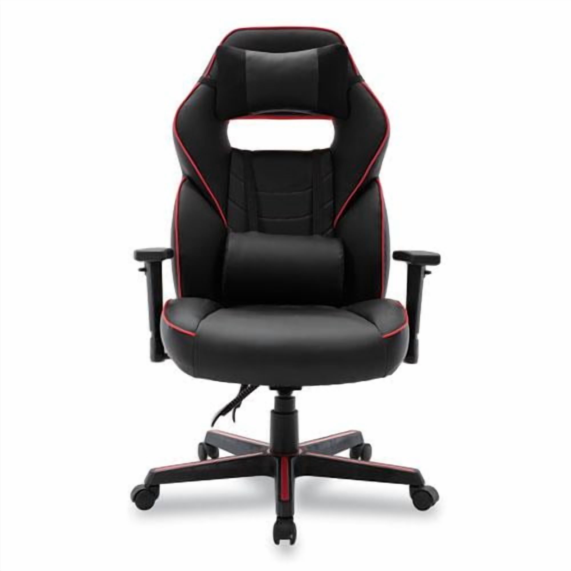 Alera BT-51593RED 15.91 in. to 19.8 in. Seat Height Racing Style Ergonomic Gaming Chair - Black/Red